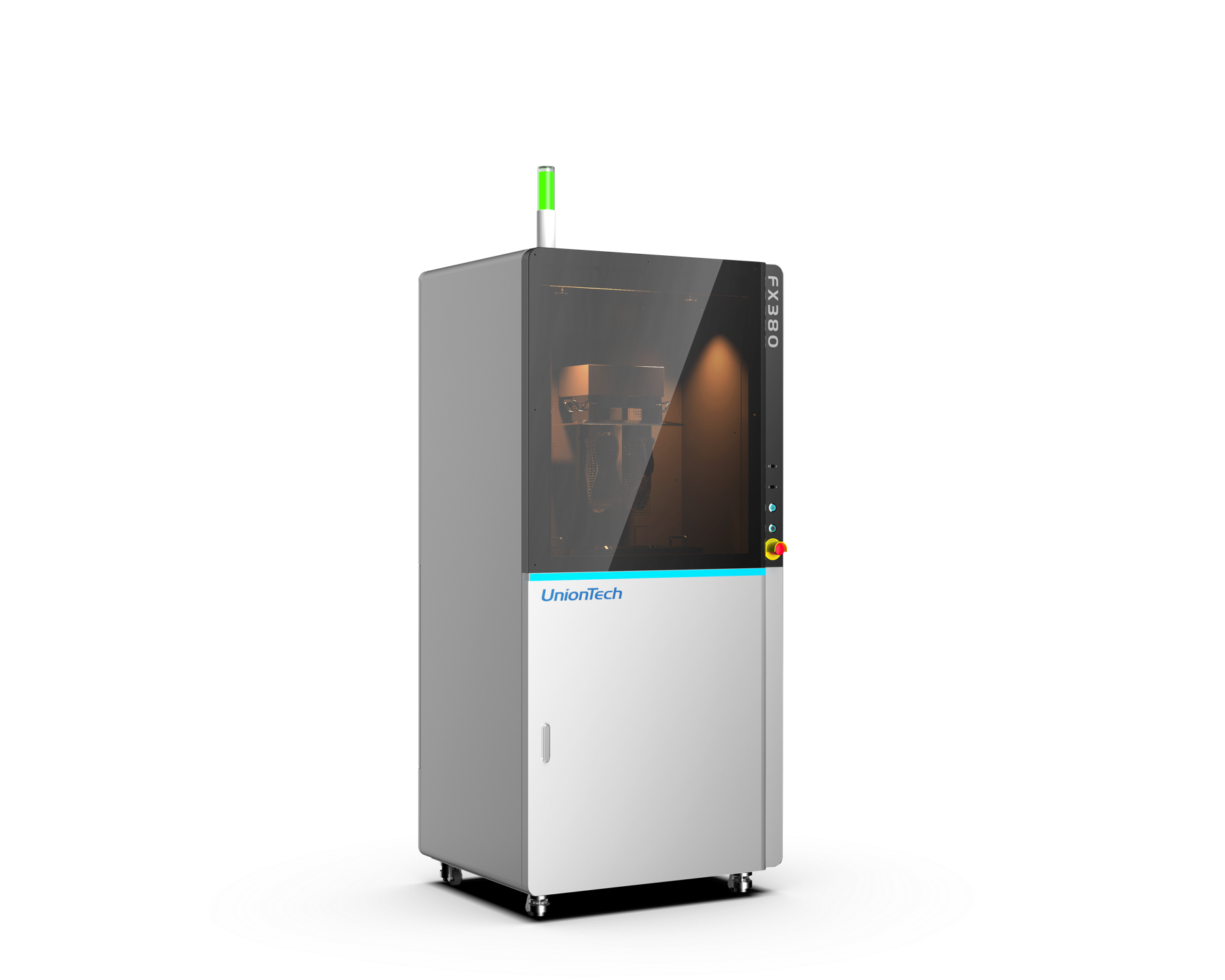 FX380 3D 打印设备左侧透视图